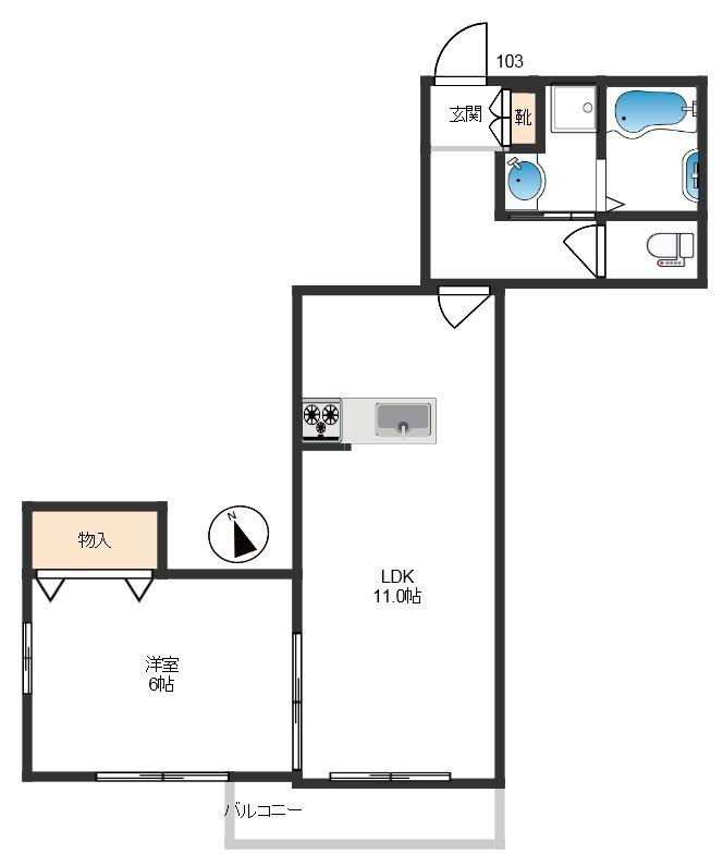 フォレスト 1階間取り