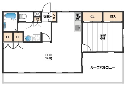 メゾンクレール 3階間取り