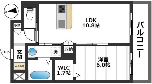 プレザント上板橋 1階間取り