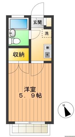 スカイピア蓮根 2階間取り