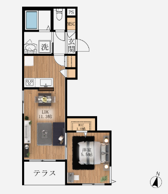 グランディール大谷口 1階その他