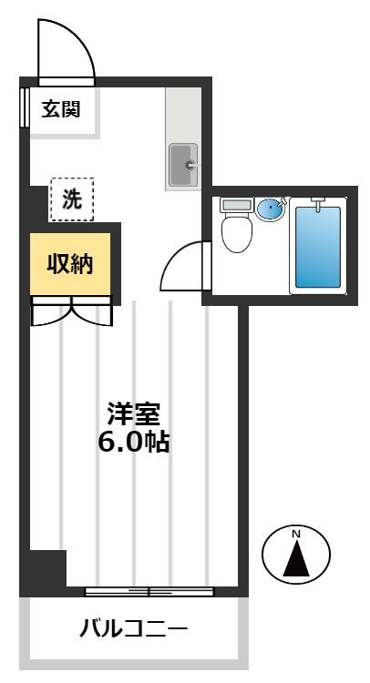 林田ビル 201間取り