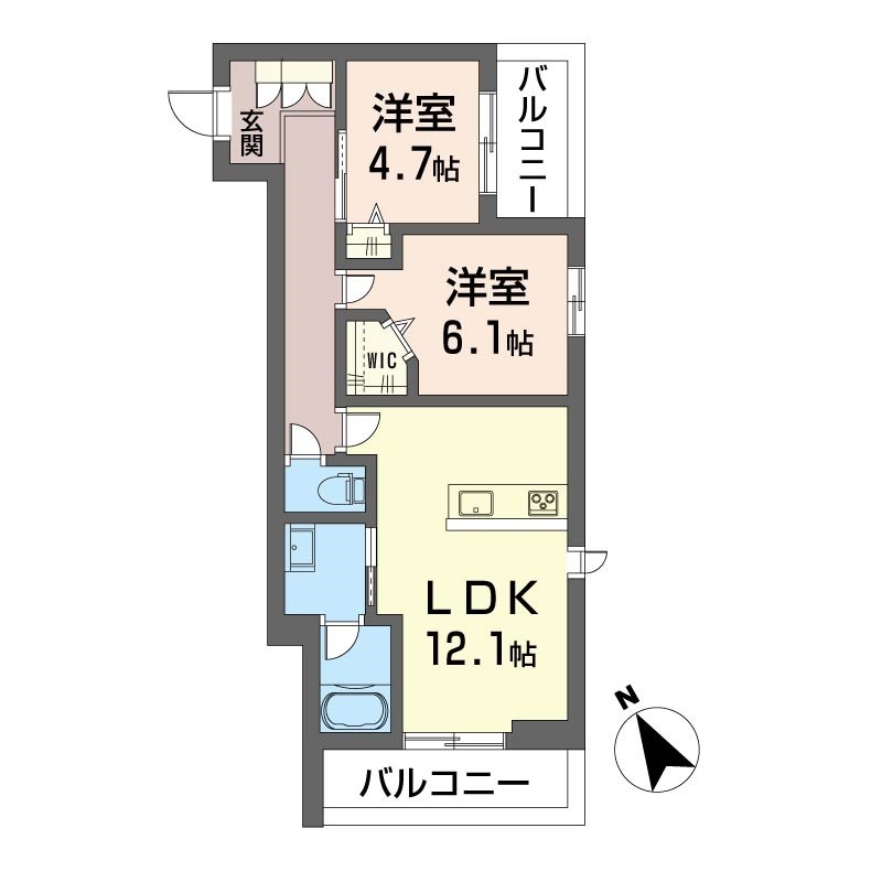セントリビエ板橋 4階間取り