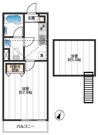 ローズベイ弥生 1階間取り