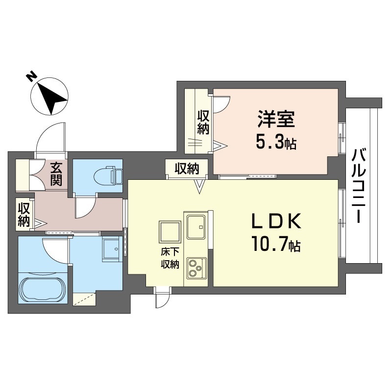 メゾンエレガンス 1階間取り