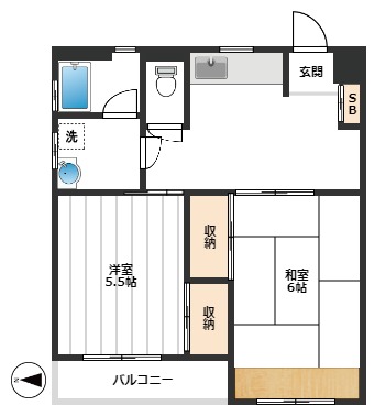 ウインテラス 2階間取り