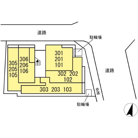東京都板橋区小豆沢2丁目 3階区画図