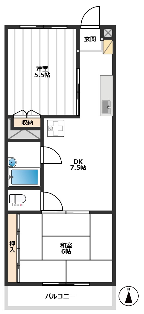 アーバン富士見 3階間取り