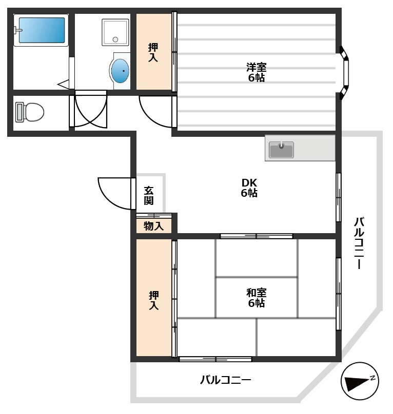 ウインヒルズ 3階間取り