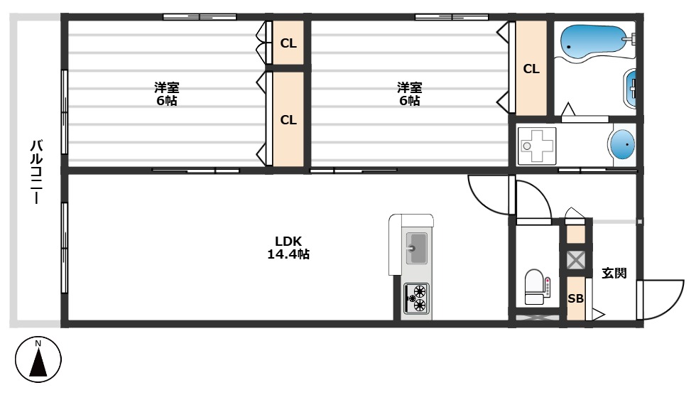 EL CIELO 3階間取り