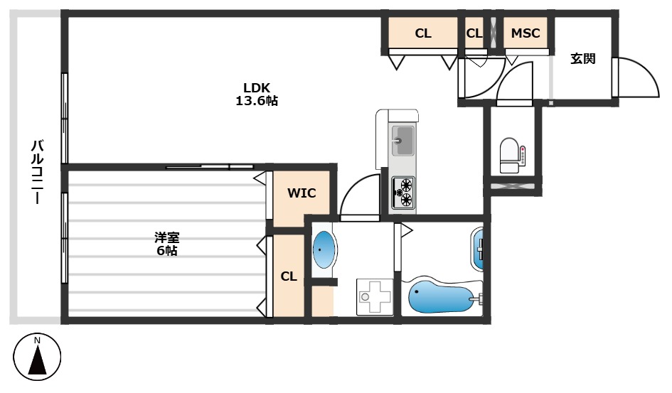 EL CIELO 1階間取り