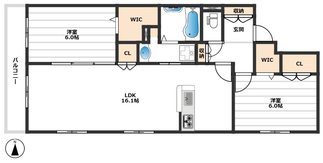 EL CIELO 2階間取り
