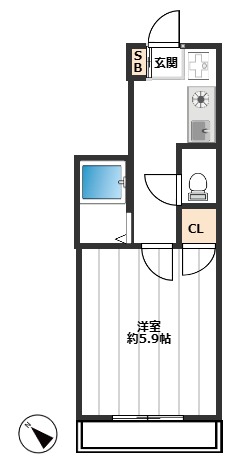 ドミール板橋本町 1階間取り