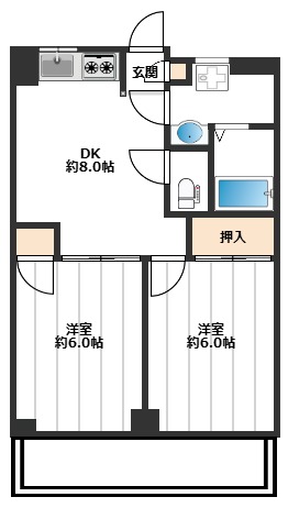 ドミール板橋本町 3階間取り