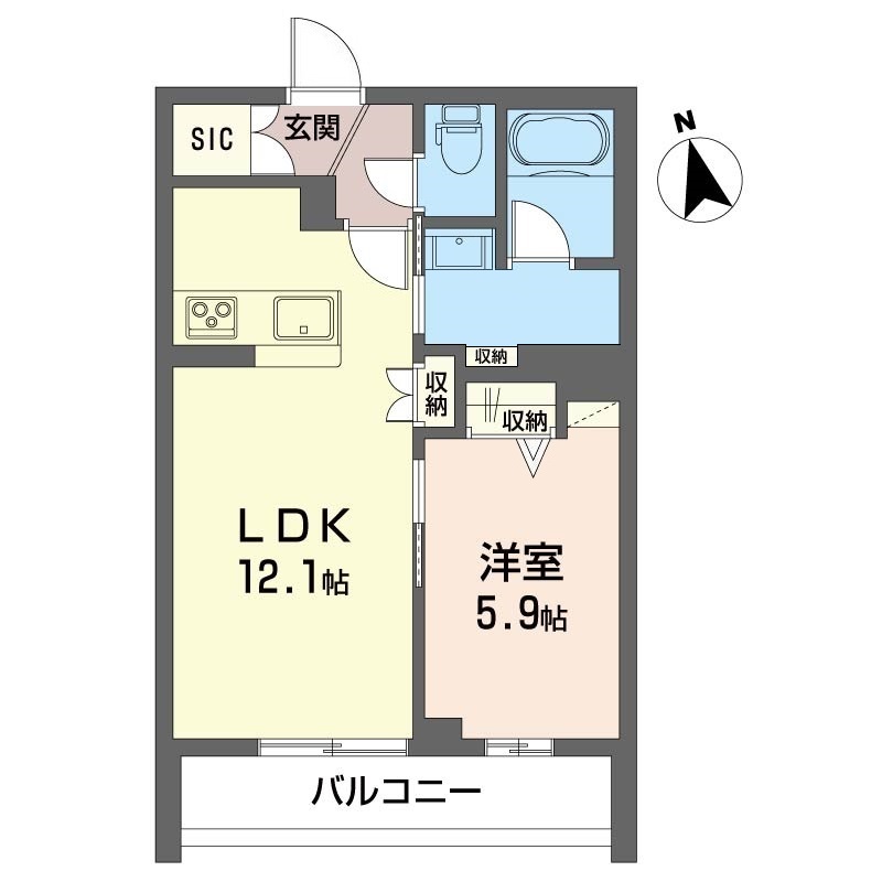メゾン　グレイス 3階間取り