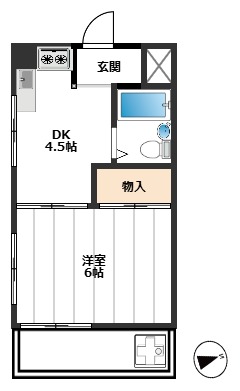 イーストハウス１ 1階間取り