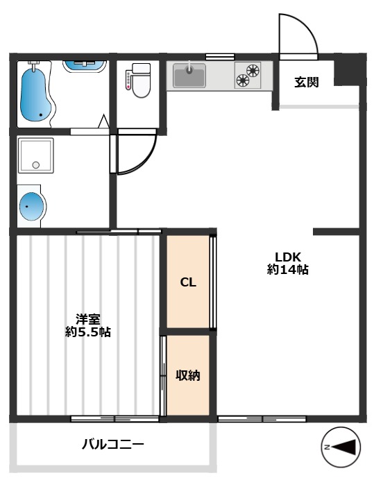 ウインテラス 1階間取り
