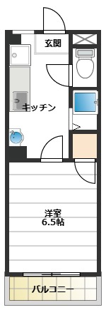 エクセルハイツ 1階間取り