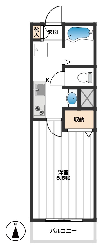 クレッセンド千川 2階間取り