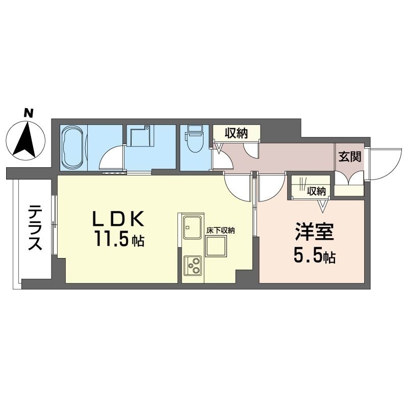 リネア 1階間取り
