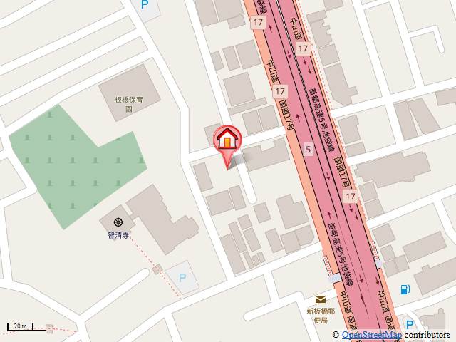 橋爪ハイツ第二 1階地図