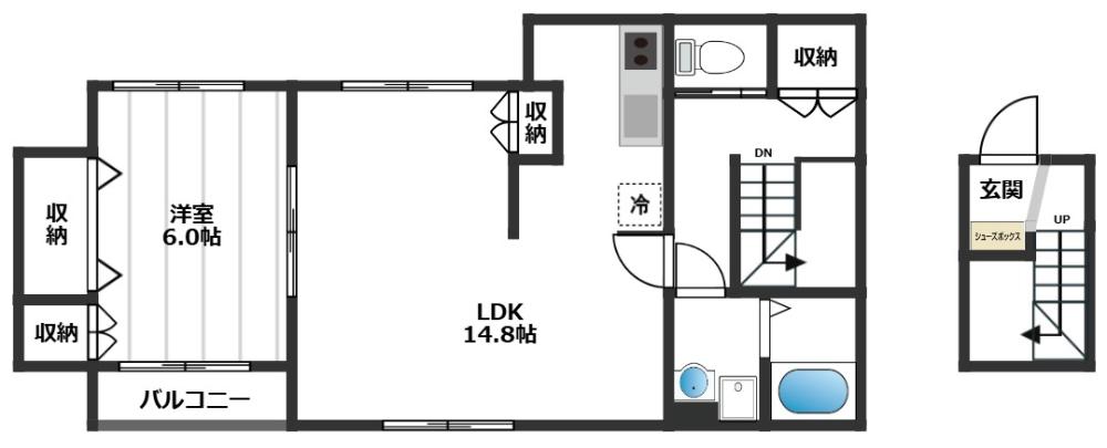 メゾンレグルス 2階間取り