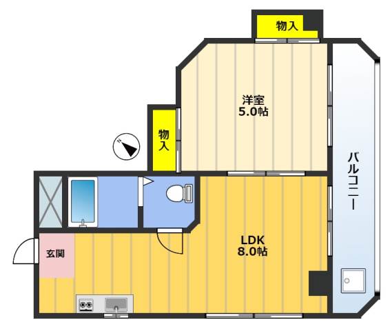 中島ビル 4階間取り