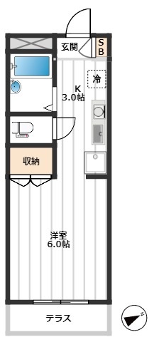 パルティーダ 1階間取り