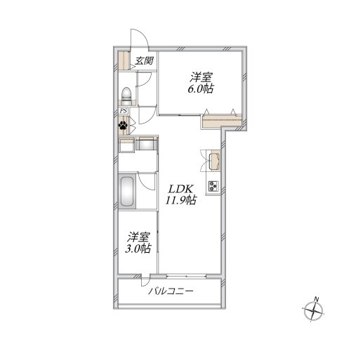 グランベルデ 203間取り