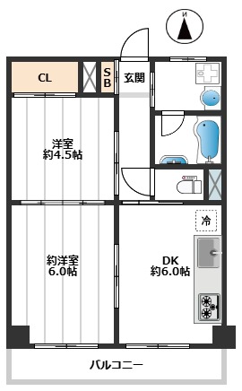 東京都板橋区高島平７丁目 4階間取り