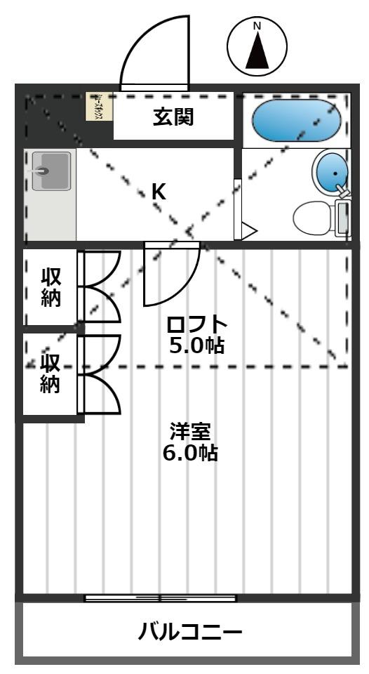 ラフィーネヤマミツ 308間取り