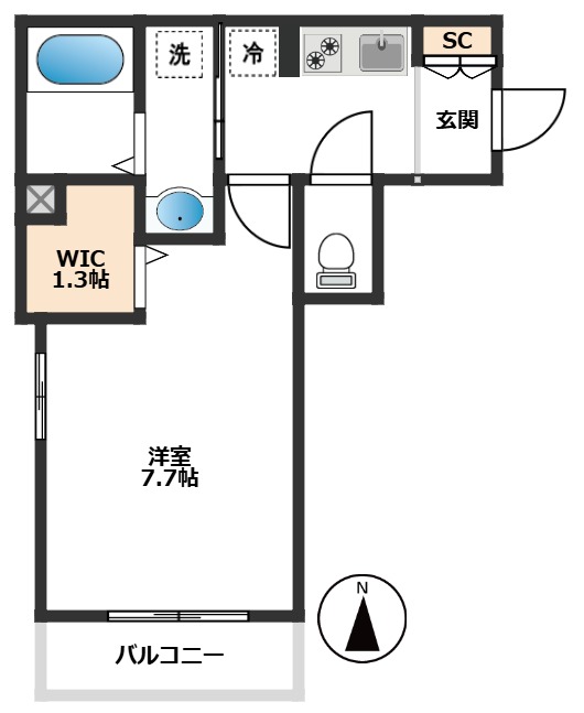 Ｔａｉｚｅｎ　Ｃａｓａ　Ｓｉｍｏｉｔａ 103間取り