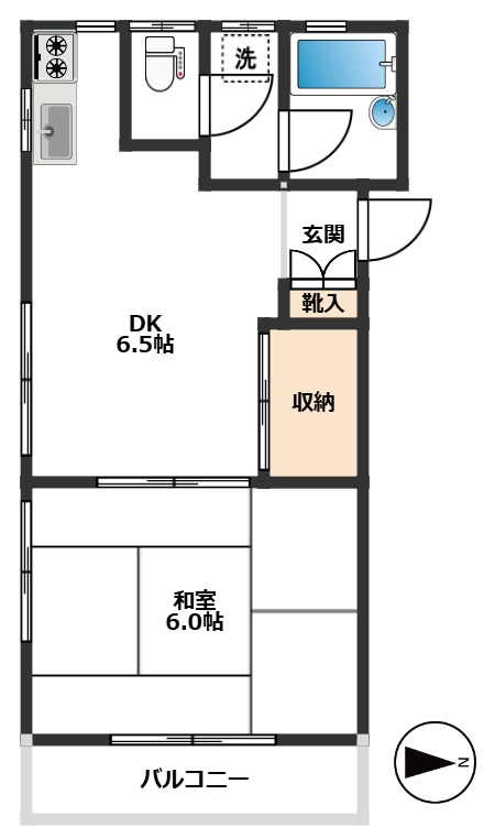 メゾン岩田 2階間取り