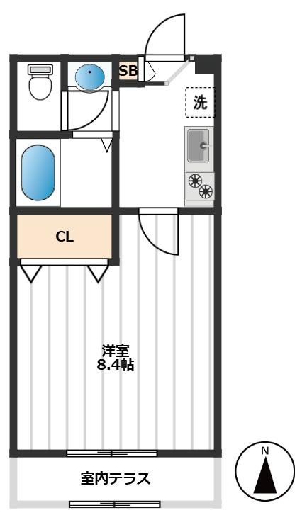 コレット上板橋 1階間取り