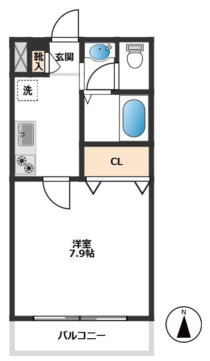 コレット上板橋 1階間取り
