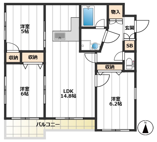 コープ成増 4階間取り
