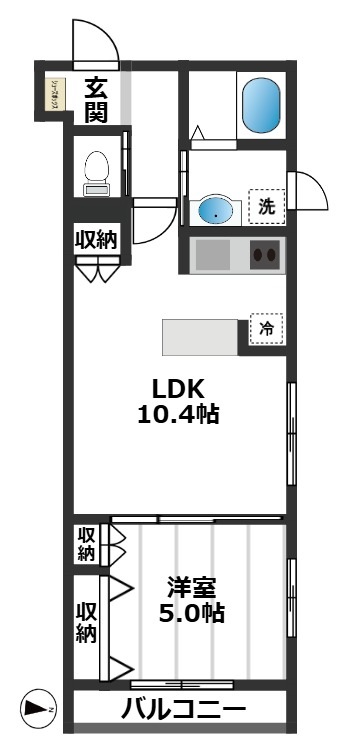 ヘーベルブランシュ 3階間取り