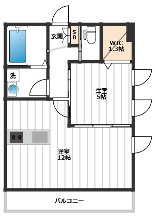 ボヌール千川一号館 1階間取り