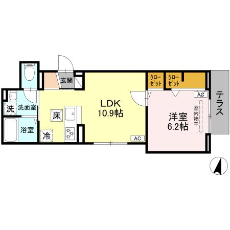 東京都北区上十条５丁目 1階間取り