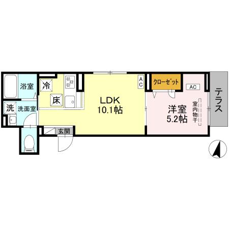 東京都北区上十条５丁目 1階間取り