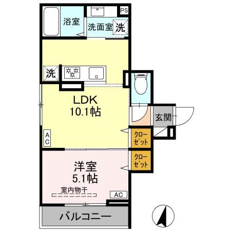 セレスティア上十条 3階間取り