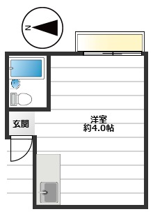 ハイツ西台A 1階間取り