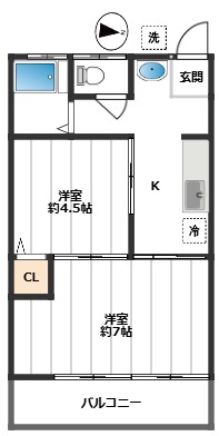 ホワイトパレス 102間取り