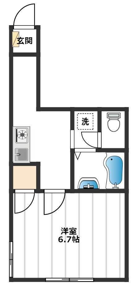 ＳＫヒルズⅡ 1階間取り