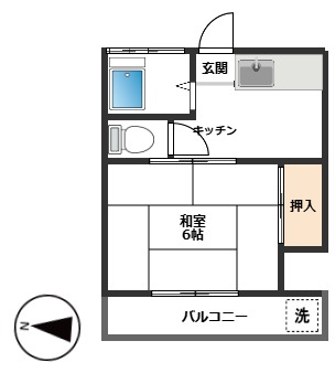 ハイランド・フラット 2階間取り