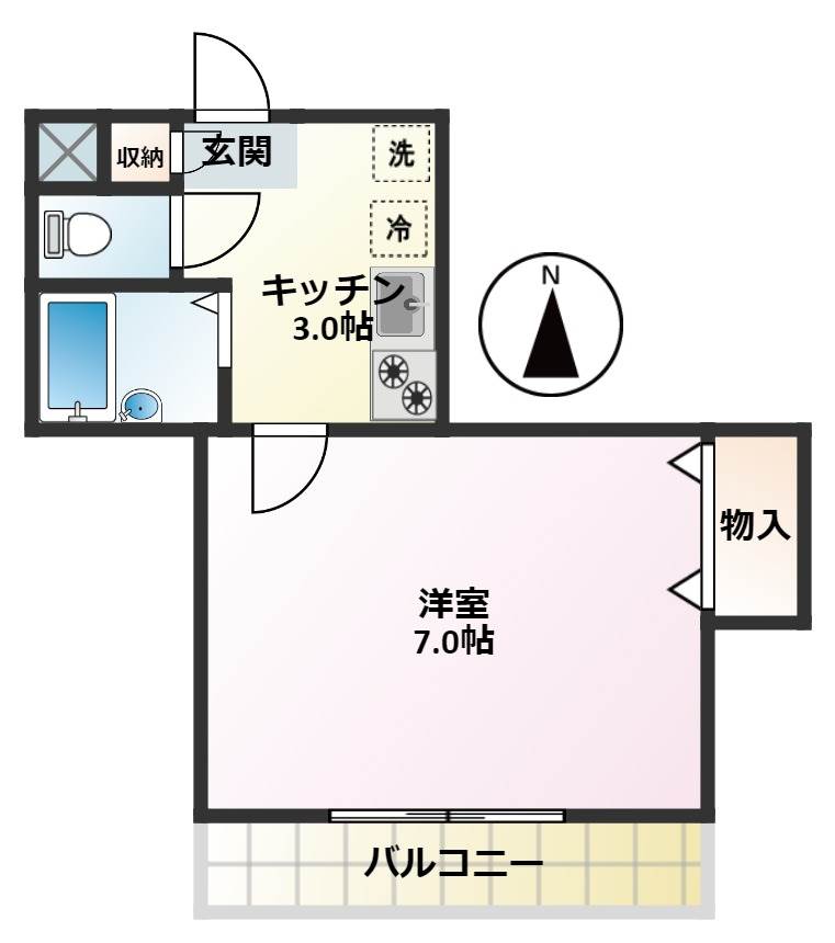クレアール 1階間取り