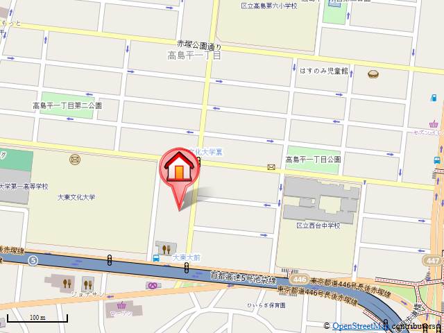 クレアール 1階地図