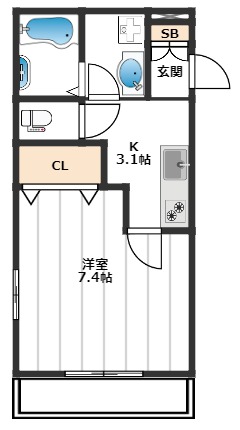 ヤマウロコＷＥＳＴ 2階間取り