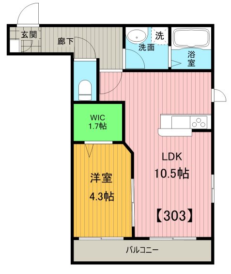 ヤマウロコＷＥＳＴ 3階間取り