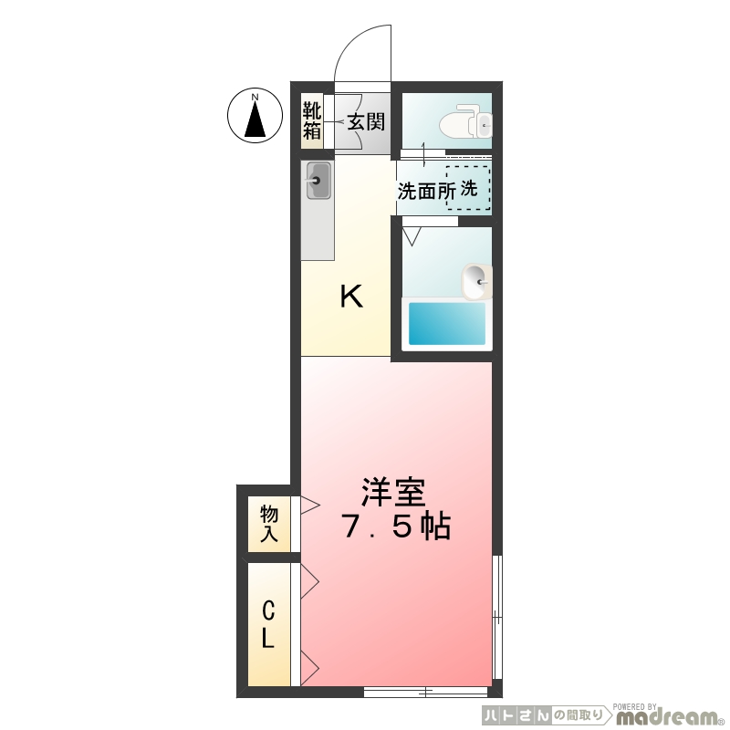東京都板橋区仲宿 1階間取り